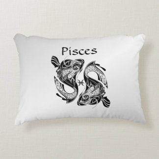 Pisces the Fish Zodiac Symbol and Sign Accent Pillow