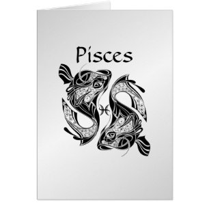 Pisces the Fish Zodiac Symbol and Sign Cards