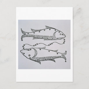 Pisces (the Fishes) an illustration from the 'Poet Postcard
