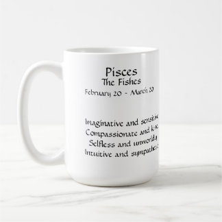 Pisces - The Fishes - with Traits - Beverage Mug