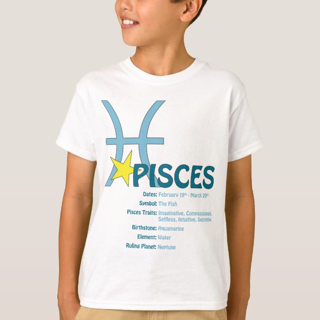 Pisces Traits Kids T-Shirt (Front)