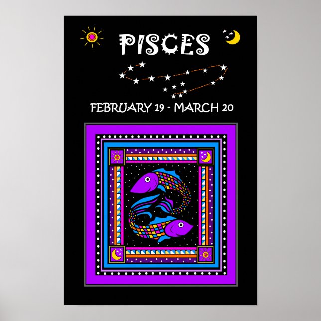 Pisces Twin Fish Poster (Front)