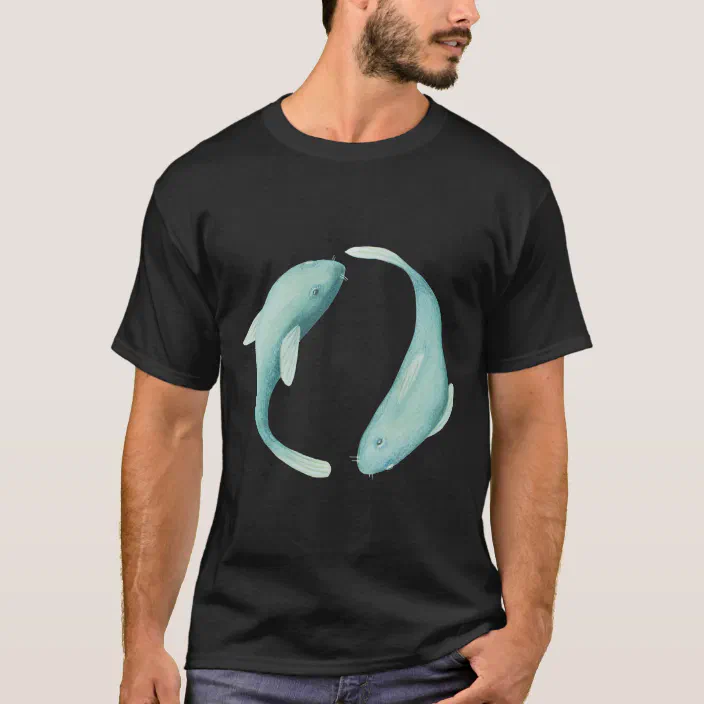 Pisces Mens T-Shirt Zodiac Water Astrology Stars Star Sign Birthday Gift Idea 