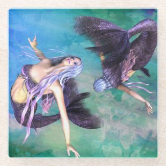Pisces – Two Mermaids Swimming in a Loop