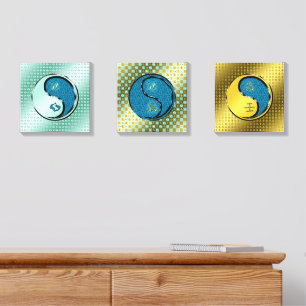 Pisces & Water Dragon Canvas Photo Tile
