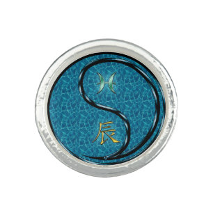 Pisces & Water Dragon Ring