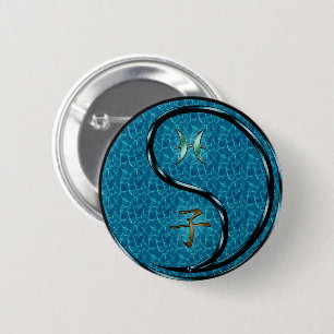 Pisces & Water Rat Button