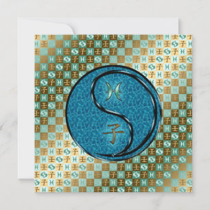 Pisces & Water Rat Card