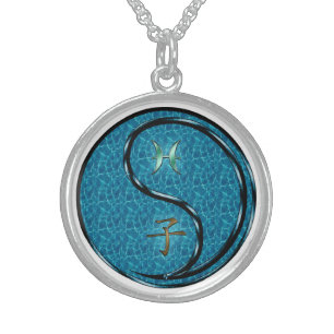 Pisces & Water Rat Sterling Silver Necklace