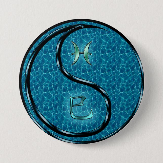 Pisces & Water Snake Button (Front)