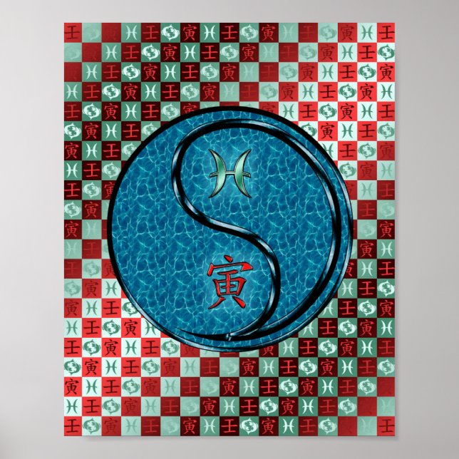 Pisces & Water Tiger Poster (Front)