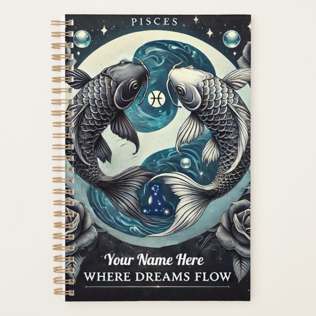 Pisces “Where Dreams Flow” Planner (Front)