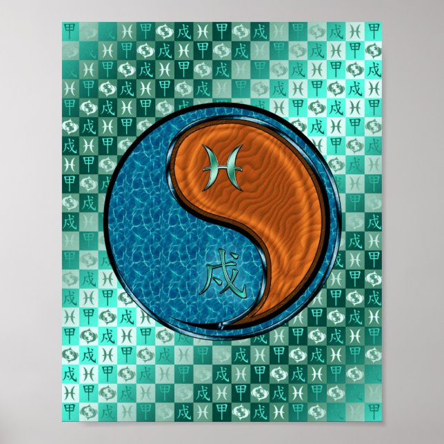 Pisces & Wood Dog Poster (Front)