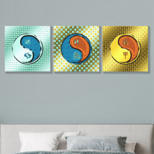 Pisces & Wood Dragon Canvas Photo Tile