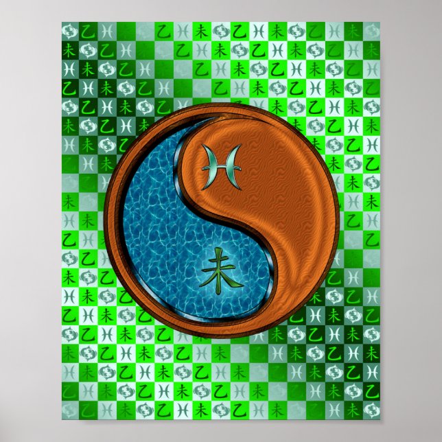 Pisces & Wood Goat Poster (Front)