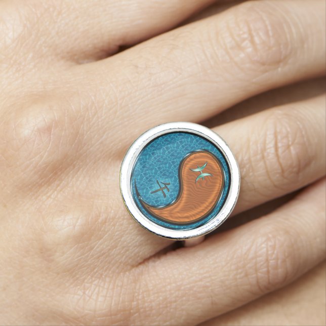 Pisces & Wood Horse Ring (In Situ)