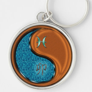 Pisces & Wood Rabbit Keychain