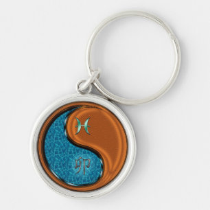 Pisces & Wood Rabbit Keychain
