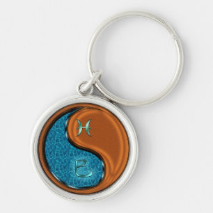 Pisces & Wood Snake Keychain