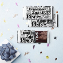 Pisces Word Cloud Zodiac Inspiration  Hershey Bar Favors