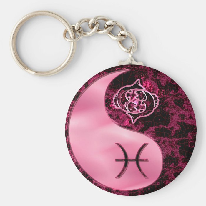 Pisces Yin Yang Keychain Zazzle
