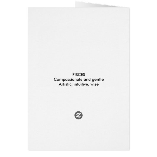 Pisces Zodiac (Back)