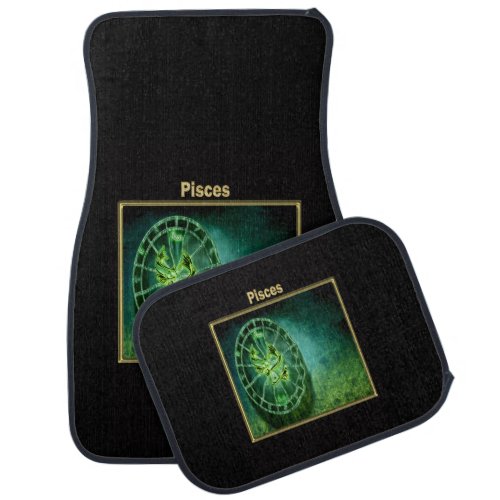 Pisces Zodiac Astrology design Car Floor Mat