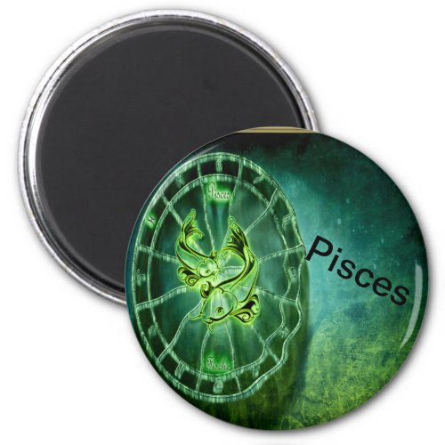 Pisces Zodiac Astrology design Magnet