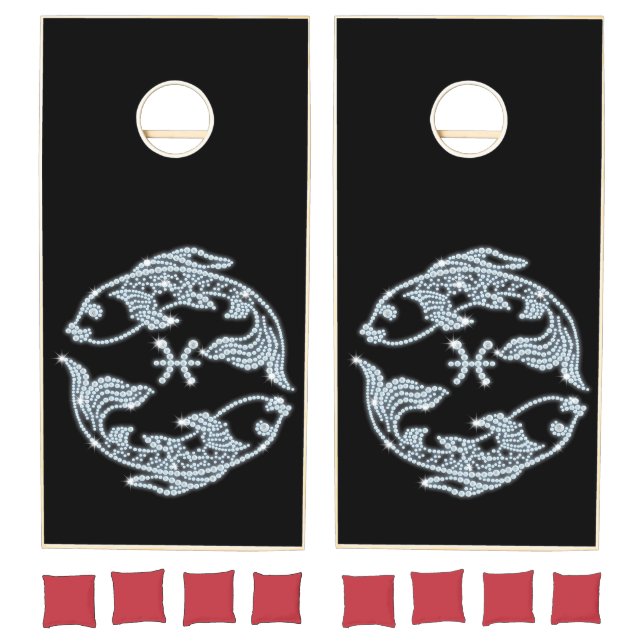 Pisces Zodiac Astrology Sign Cornhole Set (Set)