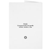 Pisces Zodiac Cards (Back)