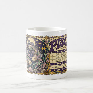 Pisces Zodiac Coffee Mug – Celestial Fish Art