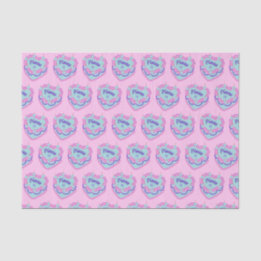 Pisces Zodiac Coquette Heart Birthday Cake Tissue Paper