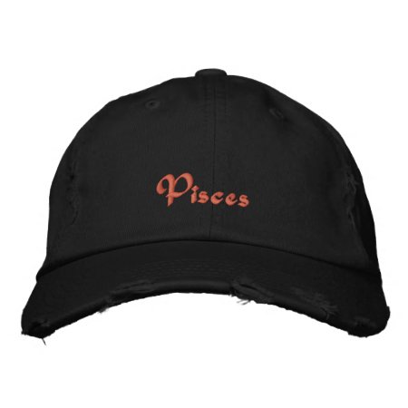 Pisces Zodiac Embroidered Cap / Hat