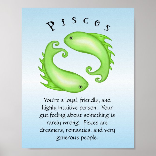 Pisces Zodiac Fish Astrology Sign (Front)