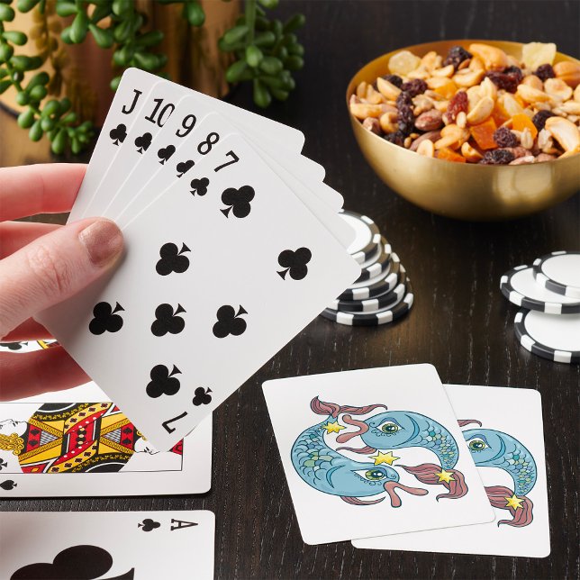 Pisces Zodiac Fish Celestial Astrology Poker Cards (Creator Uploaded)