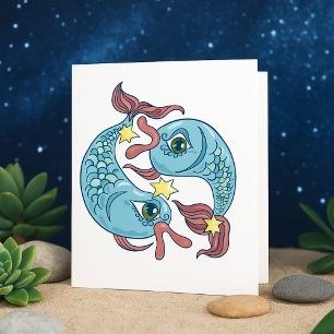 Pisces Zodiac Fish Horoscope Invitation