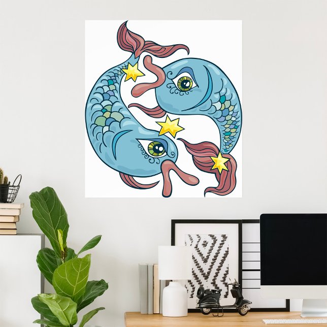 Pisces Zodiac Fish Horoscope Poster (Creator Uploaded)