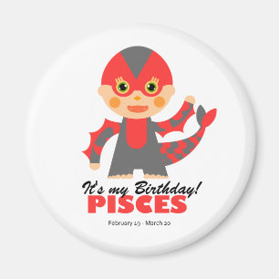 Pisces Zodiac for kids Magnet