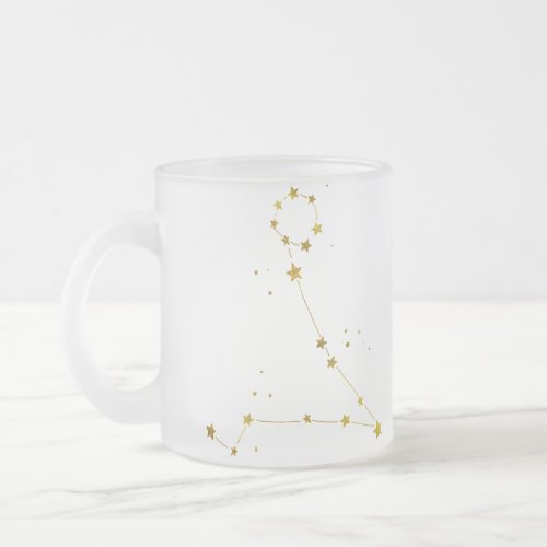 Pisces Zodiac Frosted Mug