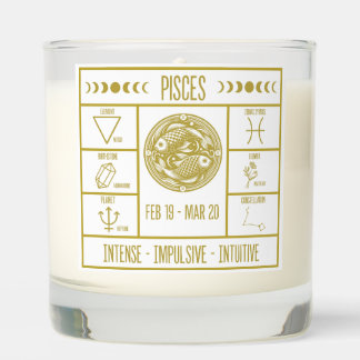 Pisces Zodiac Fun Facts Horoscope Candle