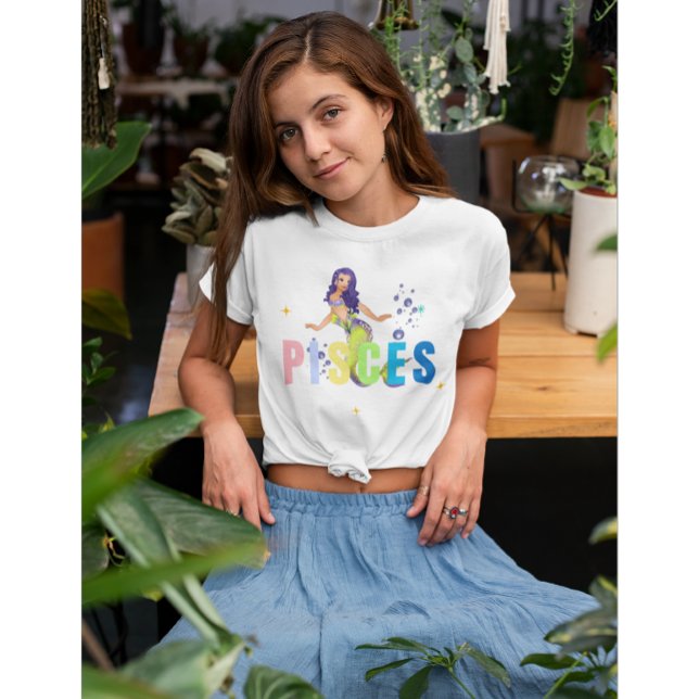    Pisces Zodiac Mermaid T-Shirt (Creator Uploaded)