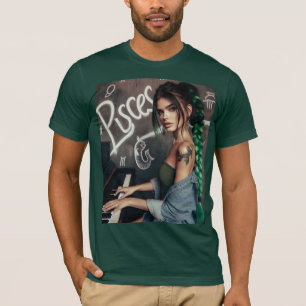 Pisces Zodiac Musician Piano T-Shirt