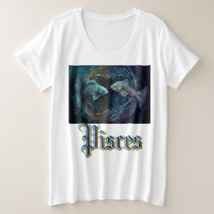 Pisces Zodiac Plus Size T-Shirt