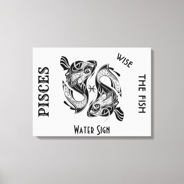 Pisces Zodiac Sign and Symbol (Front)