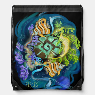 Pisces Zodiac Sign Backpack