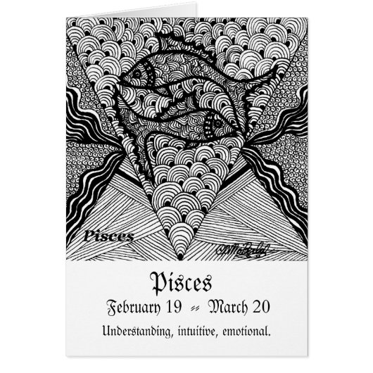 Pisces (Zodiac sign) Cards (Front)