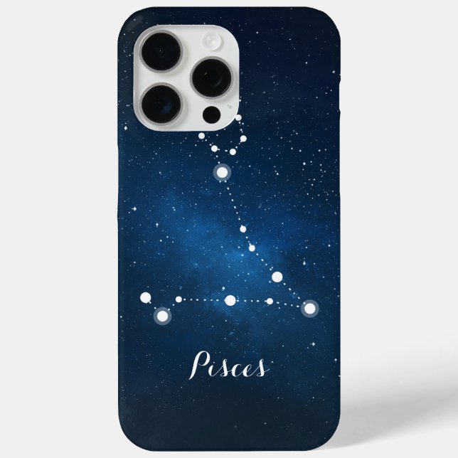 Pisces Zodiac Sign Constellation Case-Mate iPhone Case (Back)