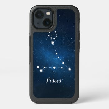 Pisces Zodiac Sign Constellation Iphone 13 Case by heartlockedcases at Zazzle