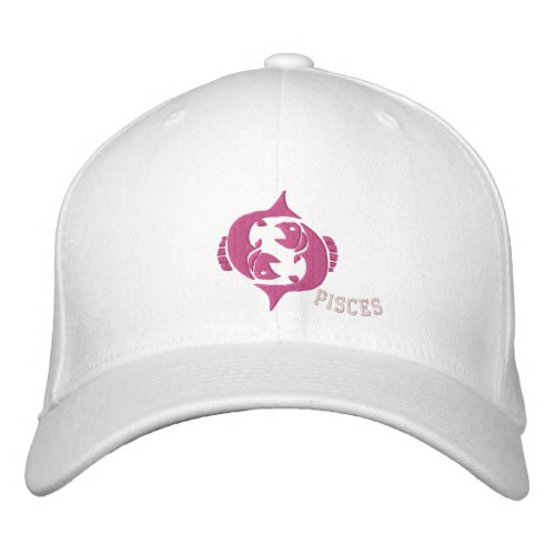 Pisces Zodiac Sign Embroidery Feb 19 _ March 20 Embroidered Baseball Cap
