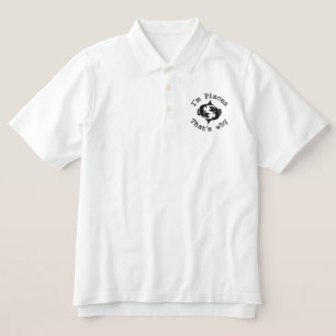 Pisces Zodiac Sign Embroidery Feb 19 - March 20 Embroidered Polo Shirt